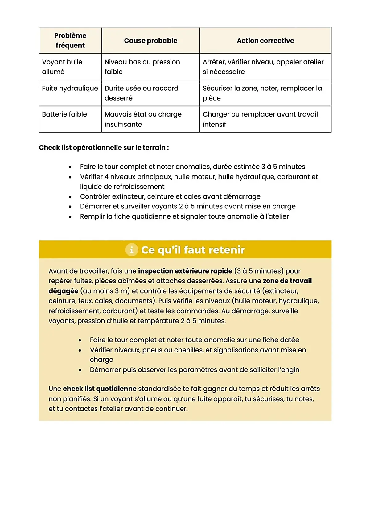 Example Fiche de Révision BP Conducteur Engins